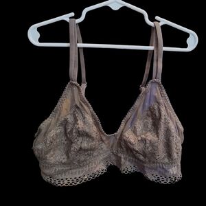 Victoria's Secret Lace Bralette in Tan